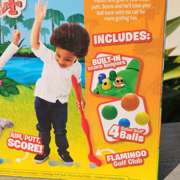 NEW Gator Golf Lawn Game Backyard Picnic Fun Minifigure Golf Putt Alligator Tail - Picture 8 of 10